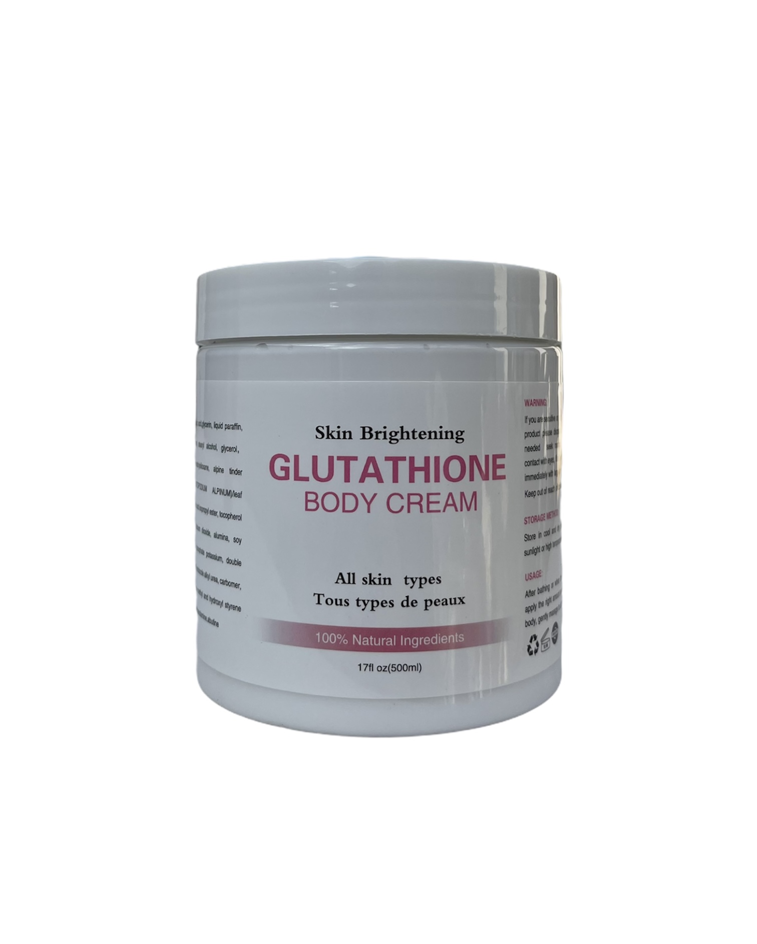 GLUTATHIONE BODY CREAM 500ml Skin Care Essentials